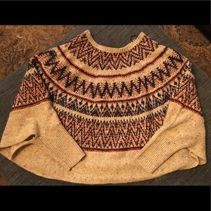 Anthropologie sweater cape